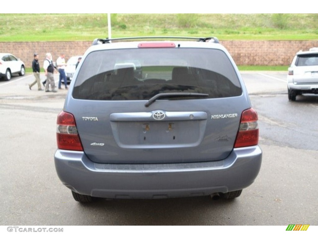 2006 Highlander 4WD - Bluestone Metallic / Ash Gray photo #6