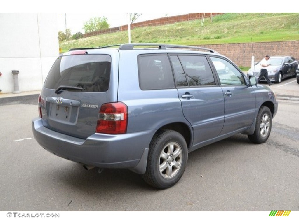 2006 Highlander 4WD - Bluestone Metallic / Ash Gray photo #7