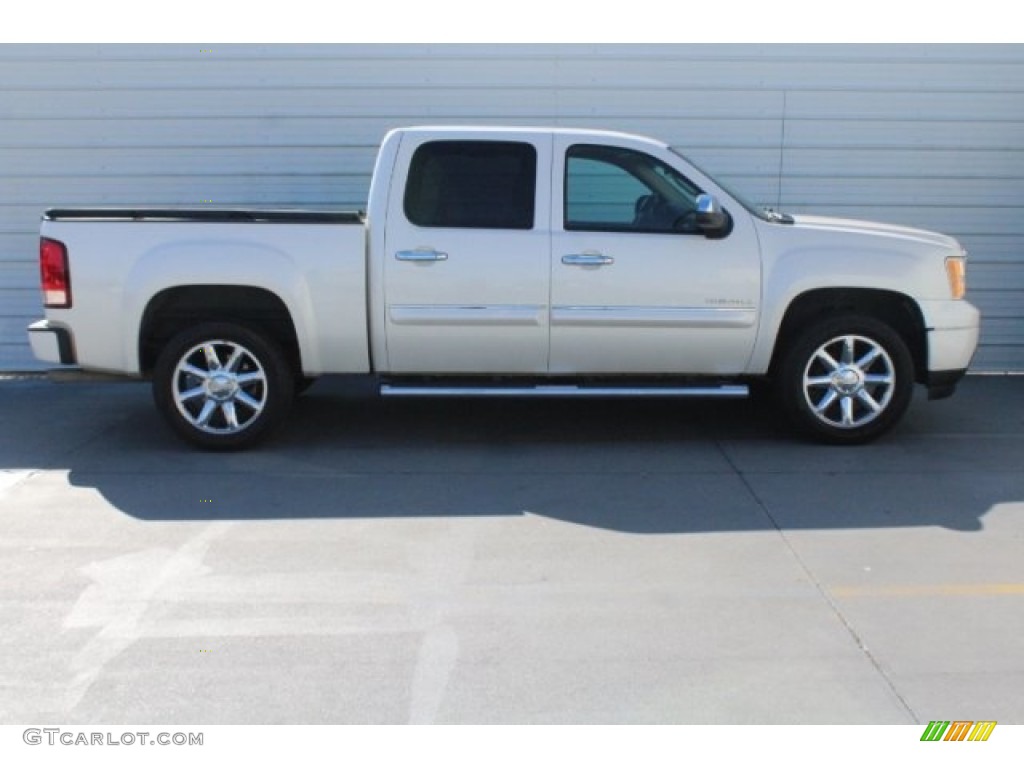 2013 Sierra 1500 Denali Crew Cab - White Diamond Tricoat / Cocoa/Light Cashmere photo #12