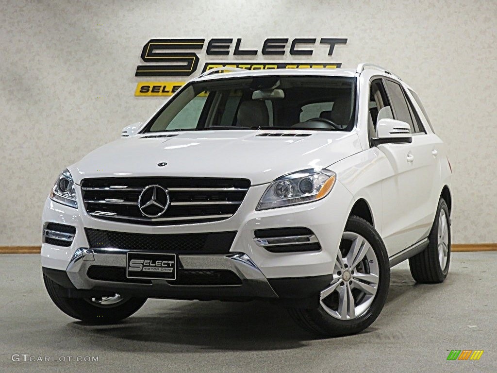 2015 ML 350 4Matic - Polar White / Almond Beige/Mocha photo #1