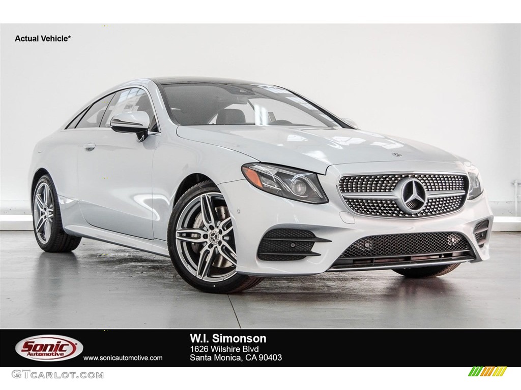 2018 E 400 Coupe - Iridium Silver Metallic / Black photo #1