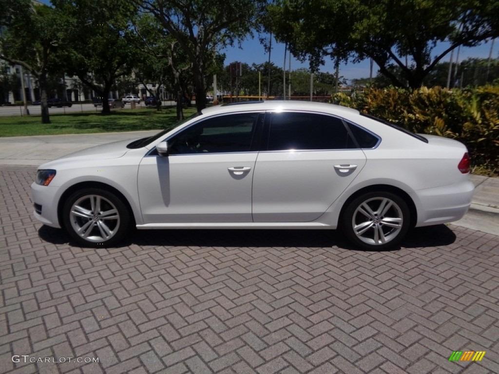 2014 Passat TDI SE - Candy White / Cornsilk Beige photo #27