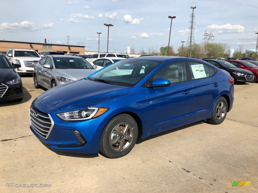 2018 Elantra Eco - Electric Blue / Gray photo #1