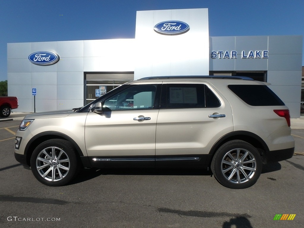 2017 Explorer Limited 4WD - White Gold / Ebony Black photo #9