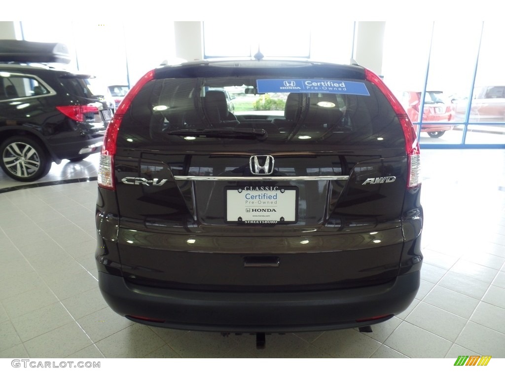 2013 CR-V EX-L AWD - Kona Coffee Metallic / Black photo #8