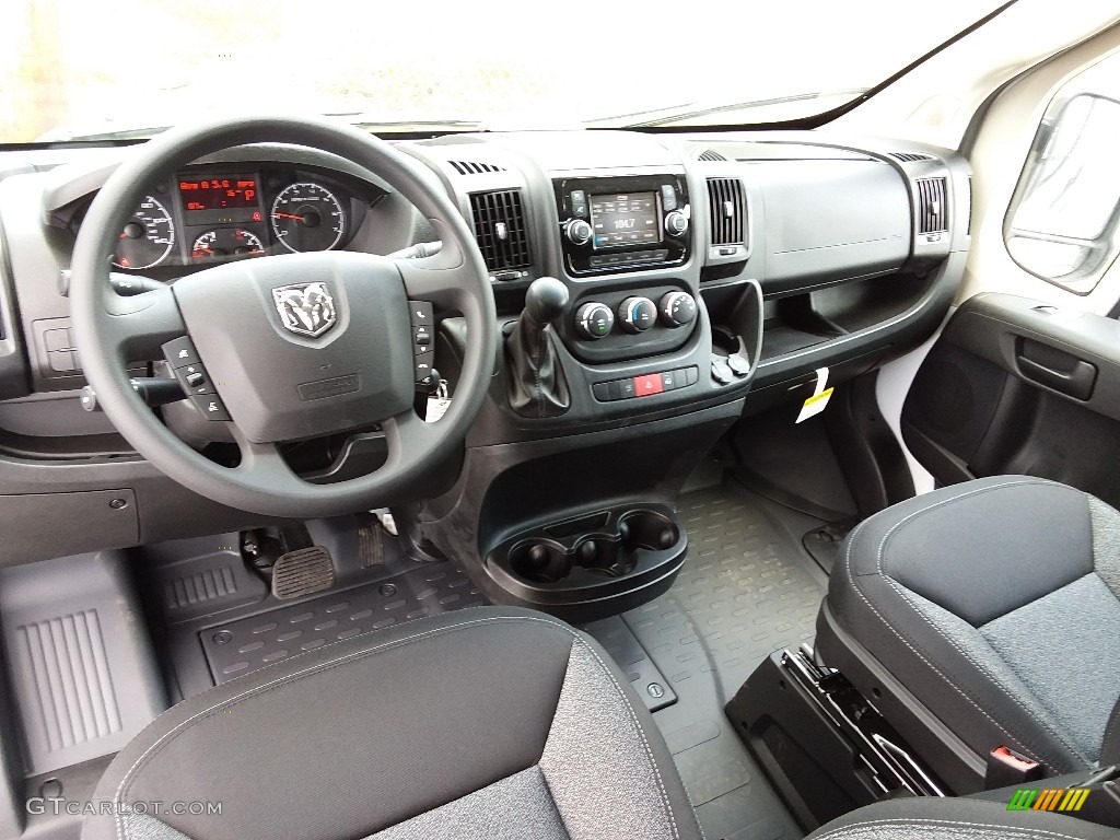 Black Interior 2018 Ram ProMaster 2500 High Roof Cargo Van Photo #127092379