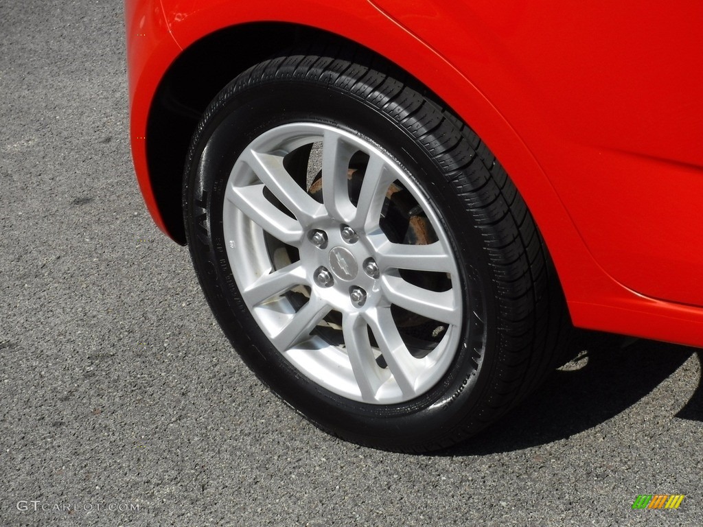 2012 Sonic LT Hatch - Inferno Orange Metallic / Jet Black/Dark Titanium photo #3