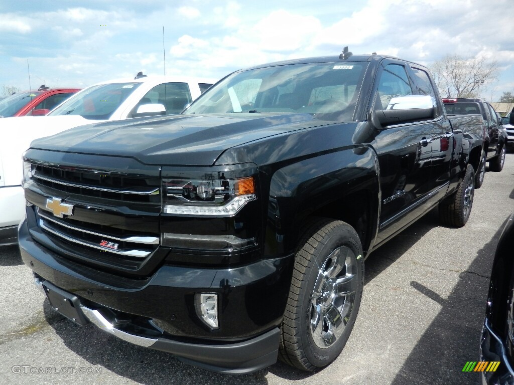 2018 Silverado 1500 LTZ Double Cab 4x4 - Black / Jet Black photo #1