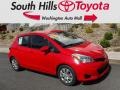 2012 Absolutely Red Toyota Yaris LE 5 Door  photo #1