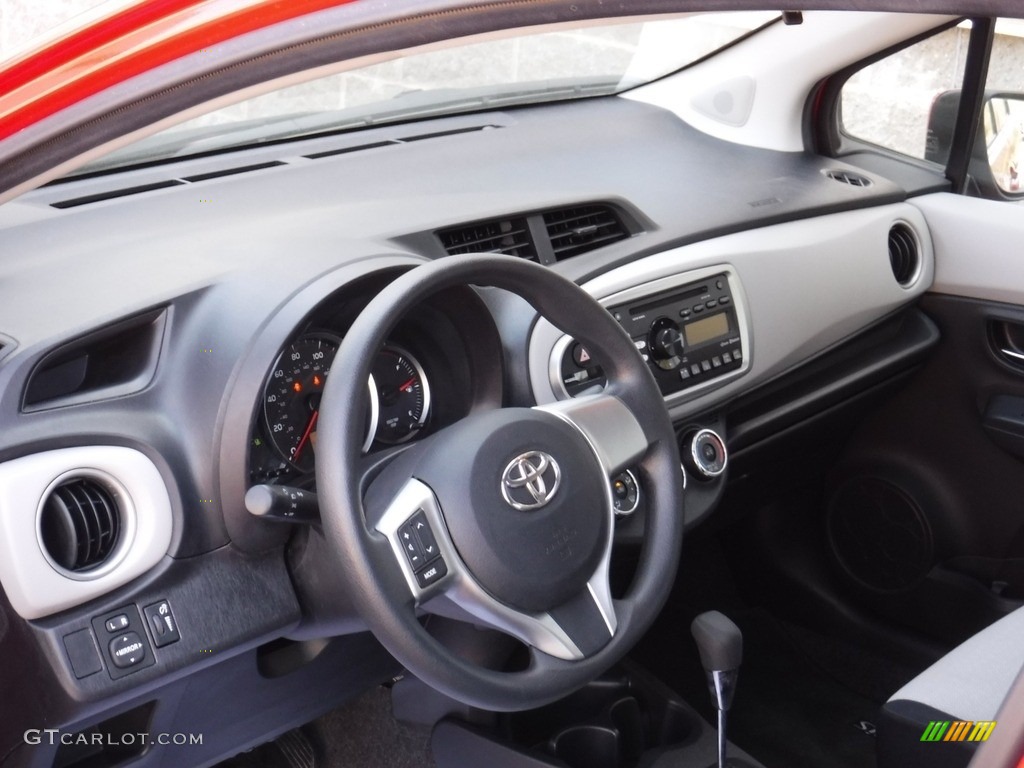 2012 Yaris LE 5 Door - Absolutely Red / Ash Gray photo #12