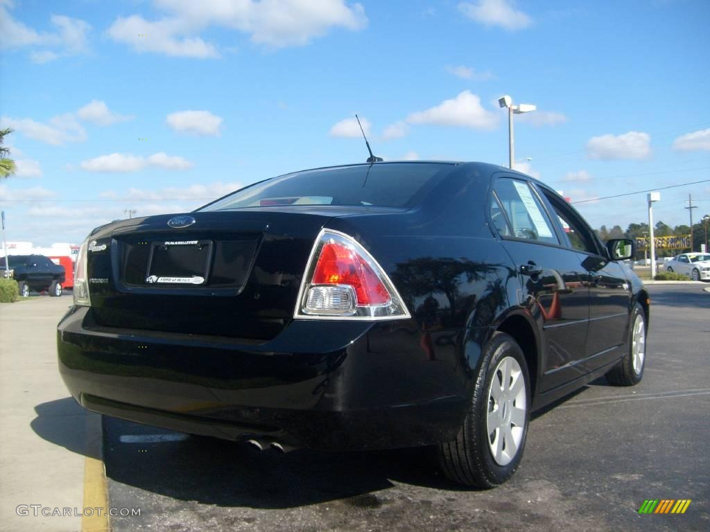 2008 Fusion S - Black Ebony / Camel photo #3