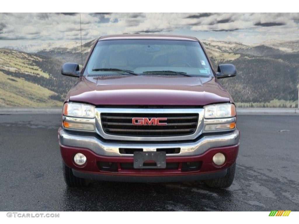 2005 Sierra 1500 SLE Extended Cab 4x4 - Sport Red Metallic / Neutral photo #2