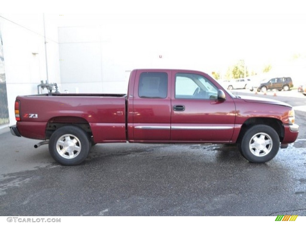 2005 Sierra 1500 SLE Extended Cab 4x4 - Sport Red Metallic / Neutral photo #8