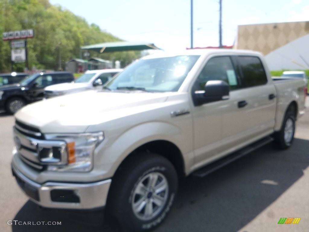 2018 F150 XLT SuperCrew 4x4 - White Gold / Light Camel photo #5