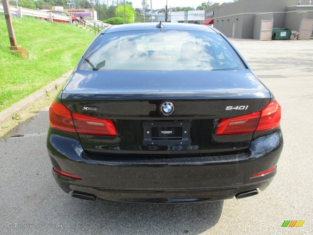 2018 5 Series 540i xDrive Sedan - Black Sapphire Metallic / Cognac photo #4