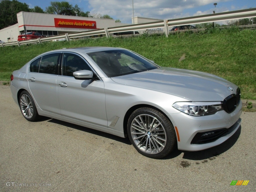 Glacier Silver Metallic 2018 BMW 5 Series 540i xDrive Sedan Exterior Photo #127111049