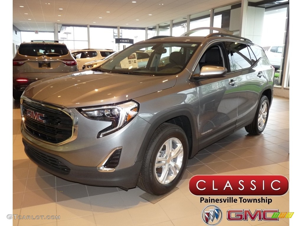 2018 Terrain SLE AWD - Satin Steel Metallic / ­Jet Black photo #1