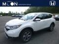 2018 White Diamond Pearl Honda CR-V EX AWD  photo #1