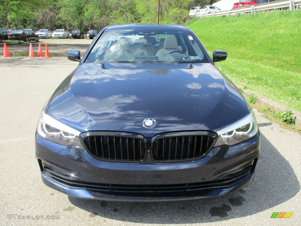2018 5 Series 540i xDrive Sedan - Imperial Blue Metallic / Canberra Beige/Black photo #8