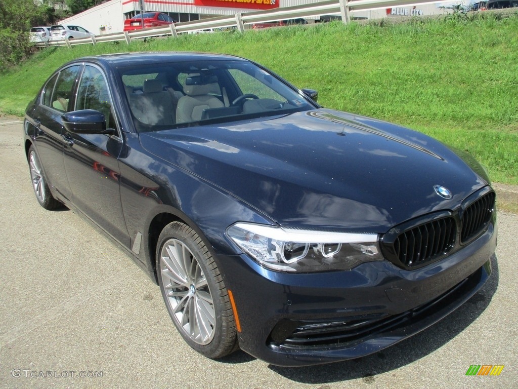 2018 5 Series 540i xDrive Sedan - Imperial Blue Metallic / Canberra Beige/Black photo #9