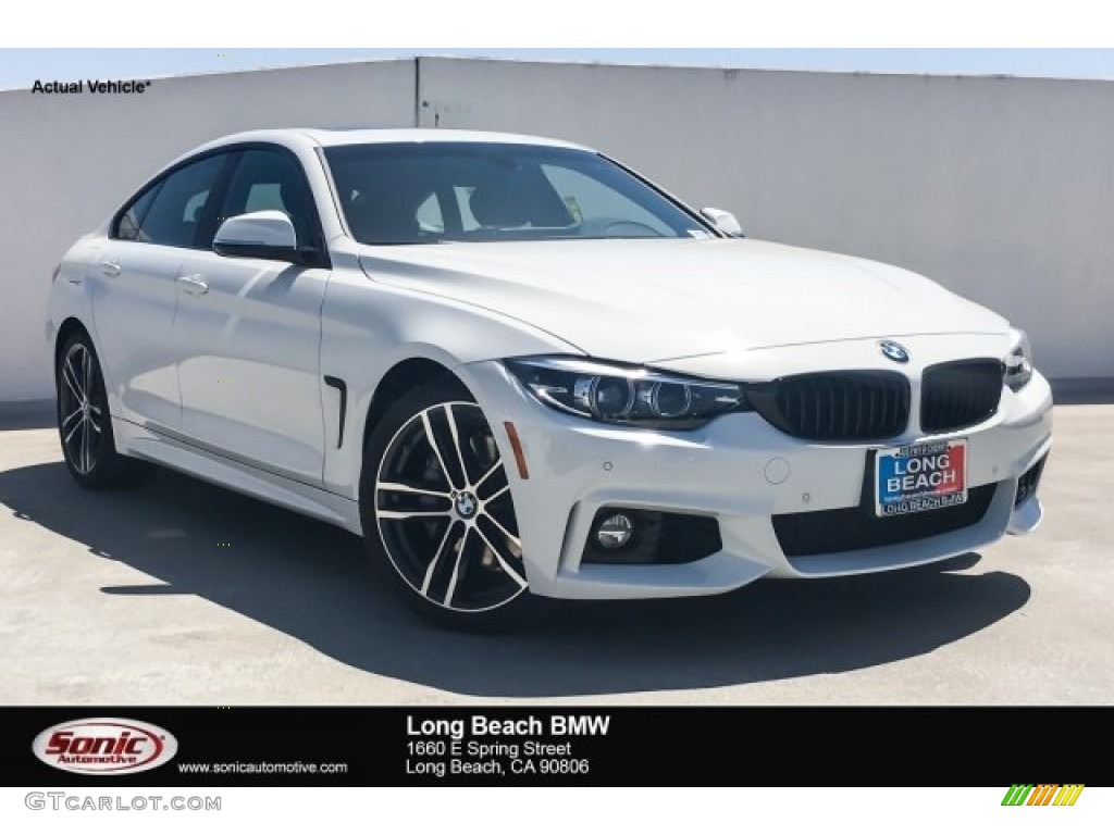 2019 4 Series 440i Gran Coupe - Alpine White / Black photo #1