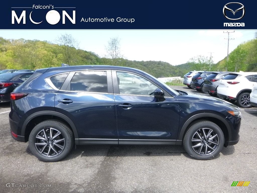 2018 CX-5 Touring AWD - Deep Crystal Blue Mica / Black photo #1