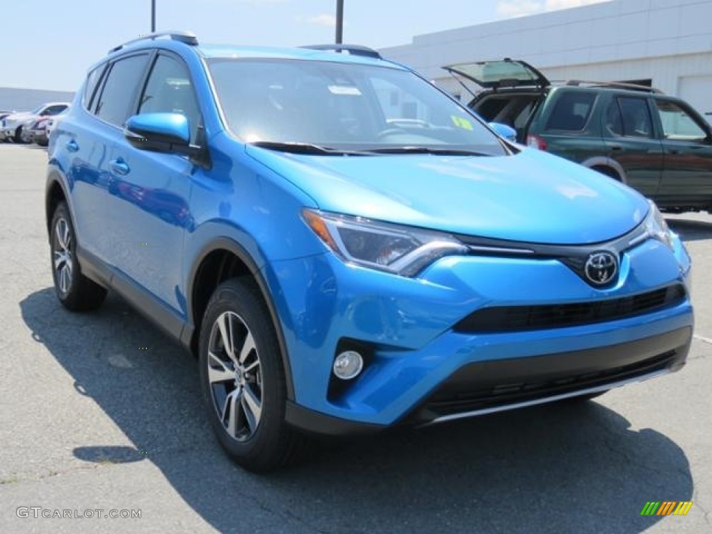 2018 RAV4 XLE - Electric Storm Blue / Black photo #1