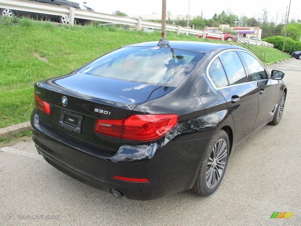 2018 5 Series 530i xDrive Sedan - Jet Black / Cognac photo #3