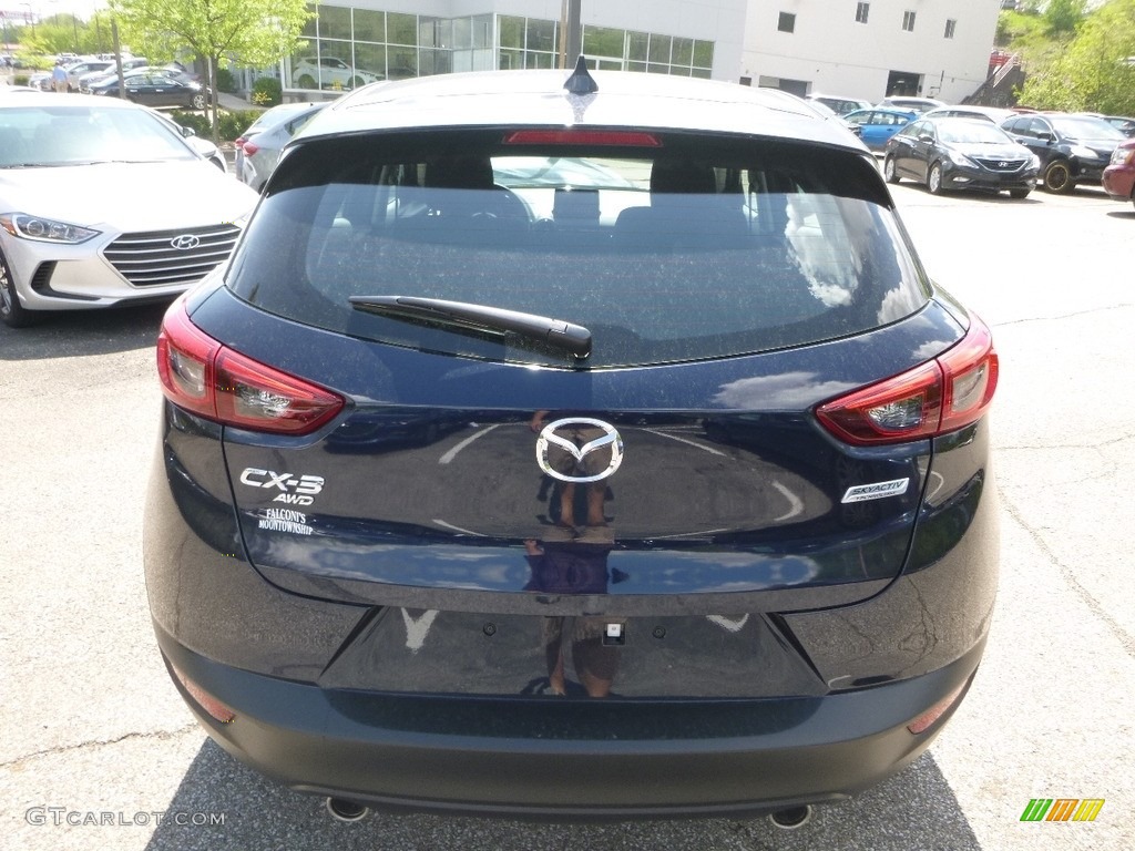 2018 CX-3 Sport AWD - Deep Crystal Blue Mica / Black photo #7