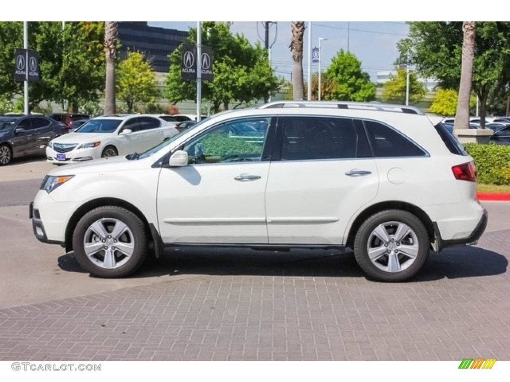 2013 MDX SH-AWD Technology - Aspen White Pearl / Parchment photo #4