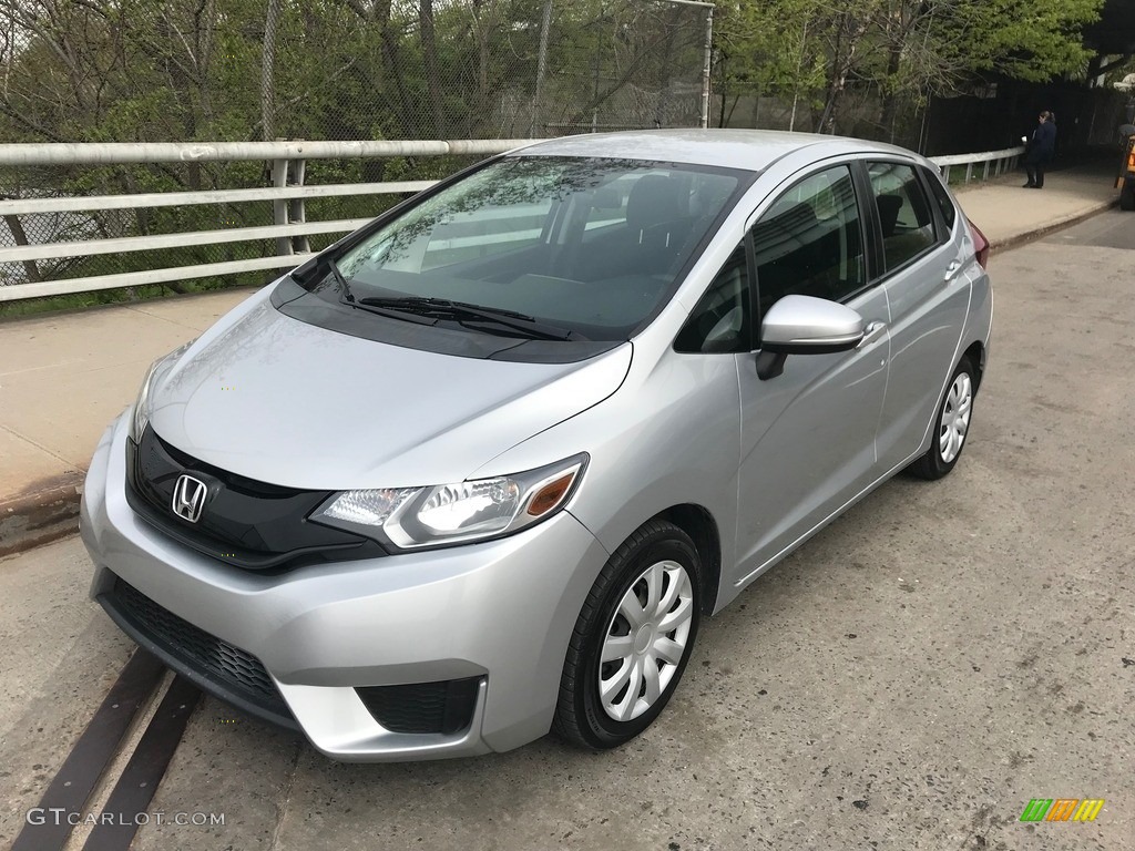 2015 Fit LX - Alabaster Silver Metallic / Black photo #1