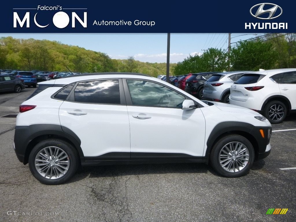 2018 Chalk White Hyundai Kona SEL AWD 127108234 Car Color Galleries