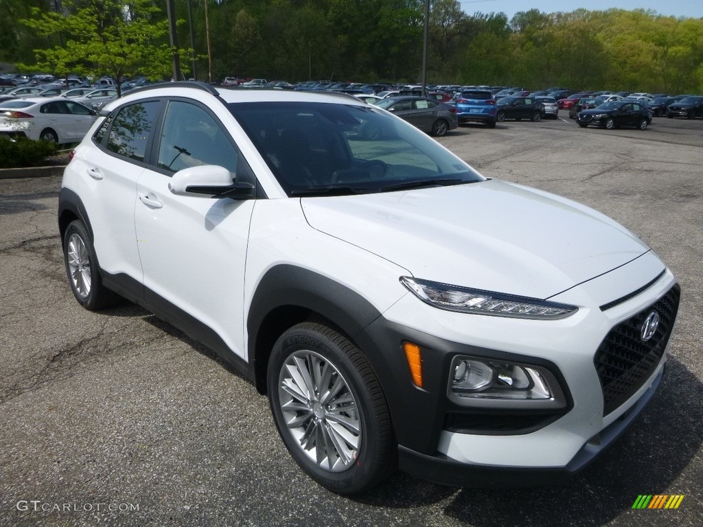 Chalk White 2018 Hyundai Kona SEL AWD Exterior Photo #127121746