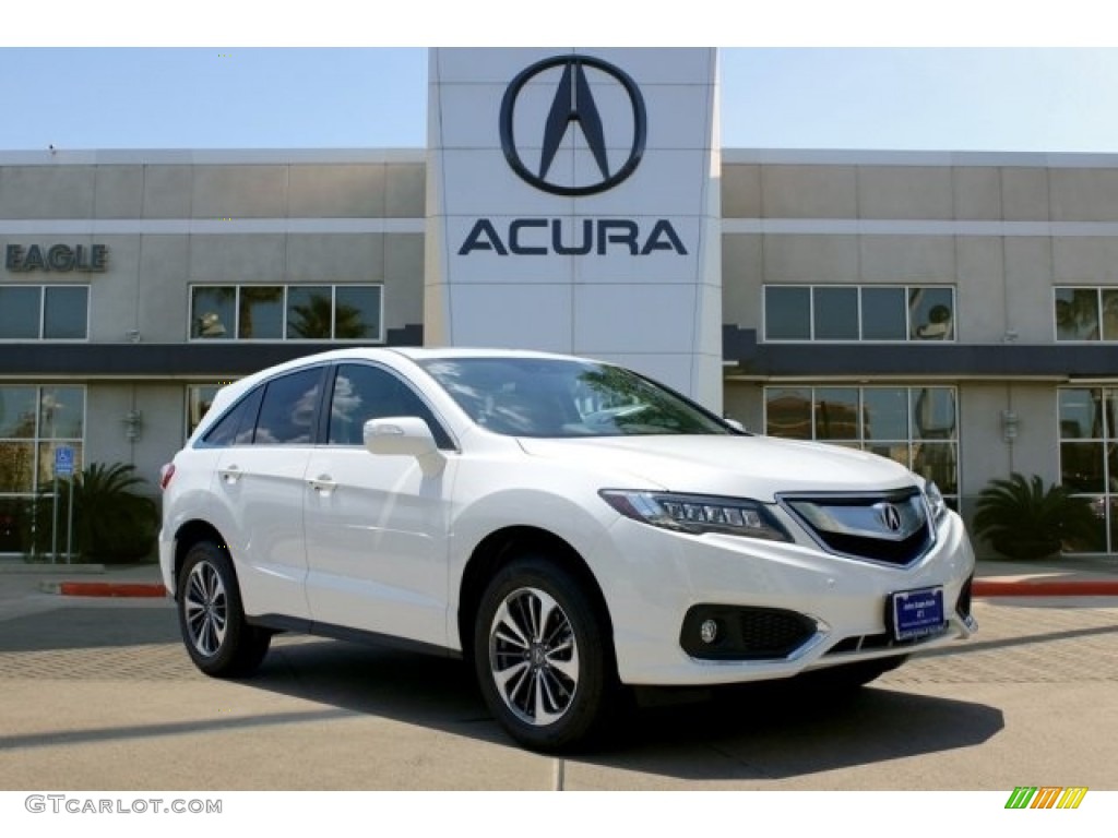 2016 White Diamond Pearl Acura Rdx Advance 127108146 Gtcarlot 2016 Rdx Advance White Diamond Pearl Parchment Photo 1