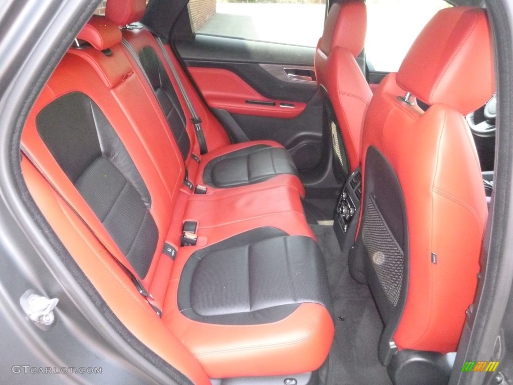 2017 F-PACE 35t AWD S - Ammonite Grey / S Red/Jet photo #20