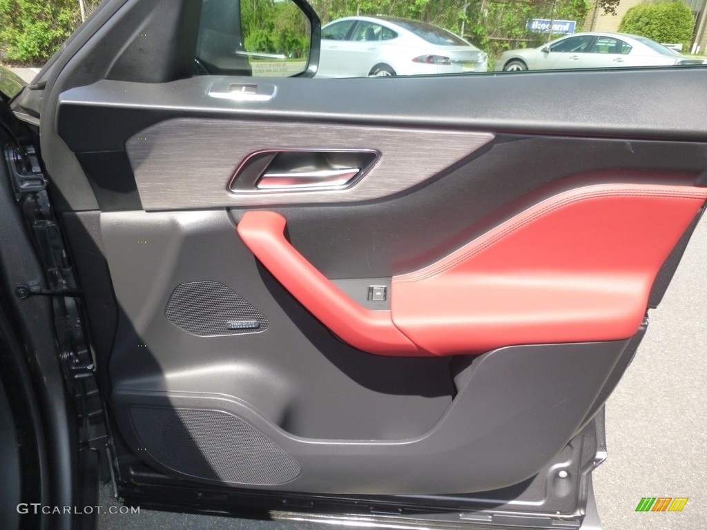 2017 F-PACE 35t AWD S - Ammonite Grey / S Red/Jet photo #22