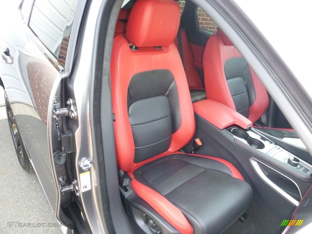 2017 F-PACE 35t AWD S - Ammonite Grey / S Red/Jet photo #23