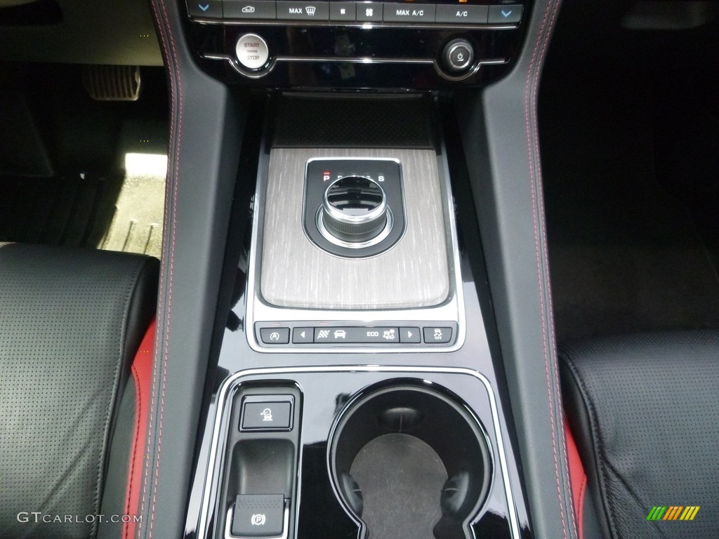 2017 F-PACE 35t AWD S - Ammonite Grey / S Red/Jet photo #28