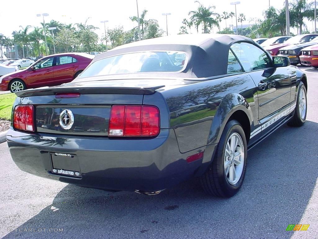 2008 Mustang V6 Deluxe Convertible - Alloy Metallic / Dark Charcoal photo #3