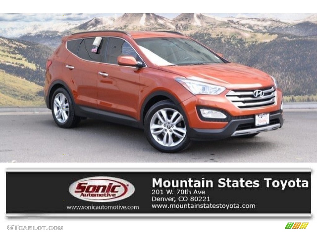 2013 Santa Fe Sport 2.0T - Canyon Copper / Beige photo #1