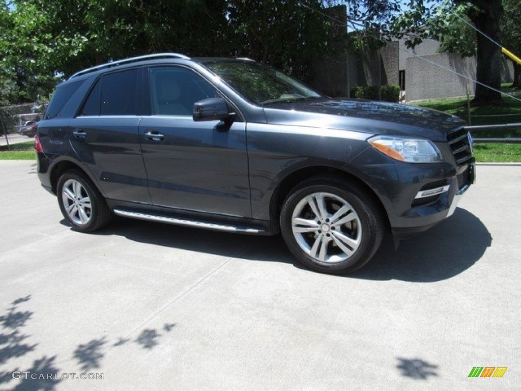 2013 ML 350 4Matic - Steel Grey Metallic / Almond Beige photo #1