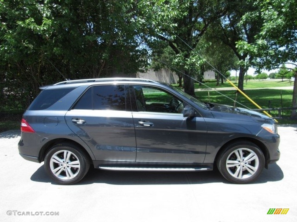 2013 ML 350 4Matic - Steel Grey Metallic / Almond Beige photo #6