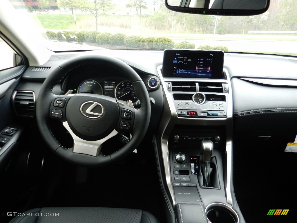 2018 Lexus NX 300h Hybrid AWD Black Dashboard Photo #127127902