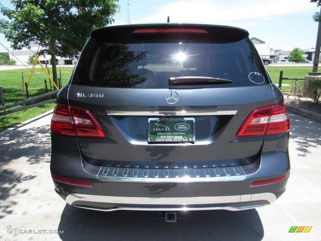 2013 ML 350 4Matic - Steel Grey Metallic / Almond Beige photo #8