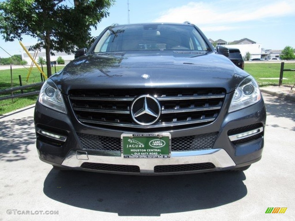 2013 ML 350 4Matic - Steel Grey Metallic / Almond Beige photo #9
