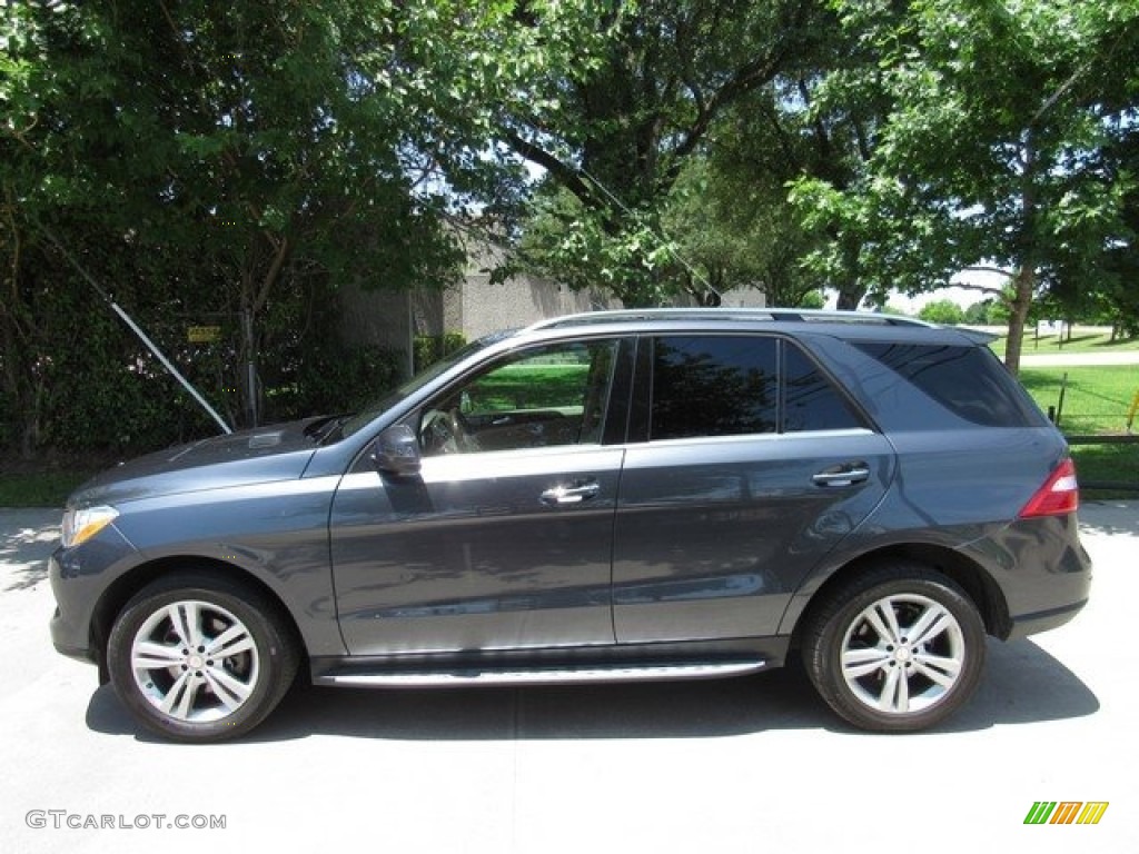 2013 ML 350 4Matic - Steel Grey Metallic / Almond Beige photo #11