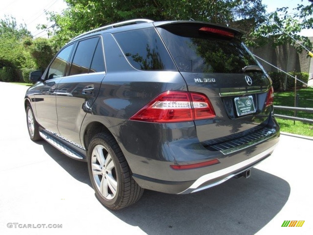 2013 ML 350 4Matic - Steel Grey Metallic / Almond Beige photo #12