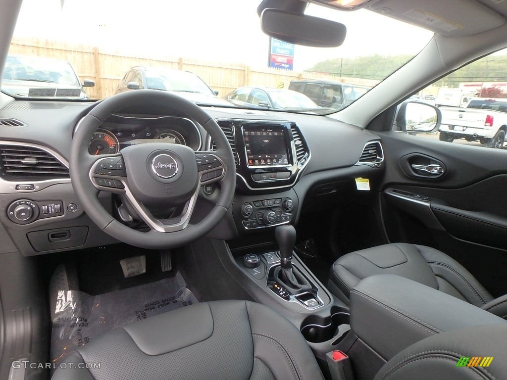 Black Interior 2019 Jeep Cherokee Limited 4x4 Photo #127128973