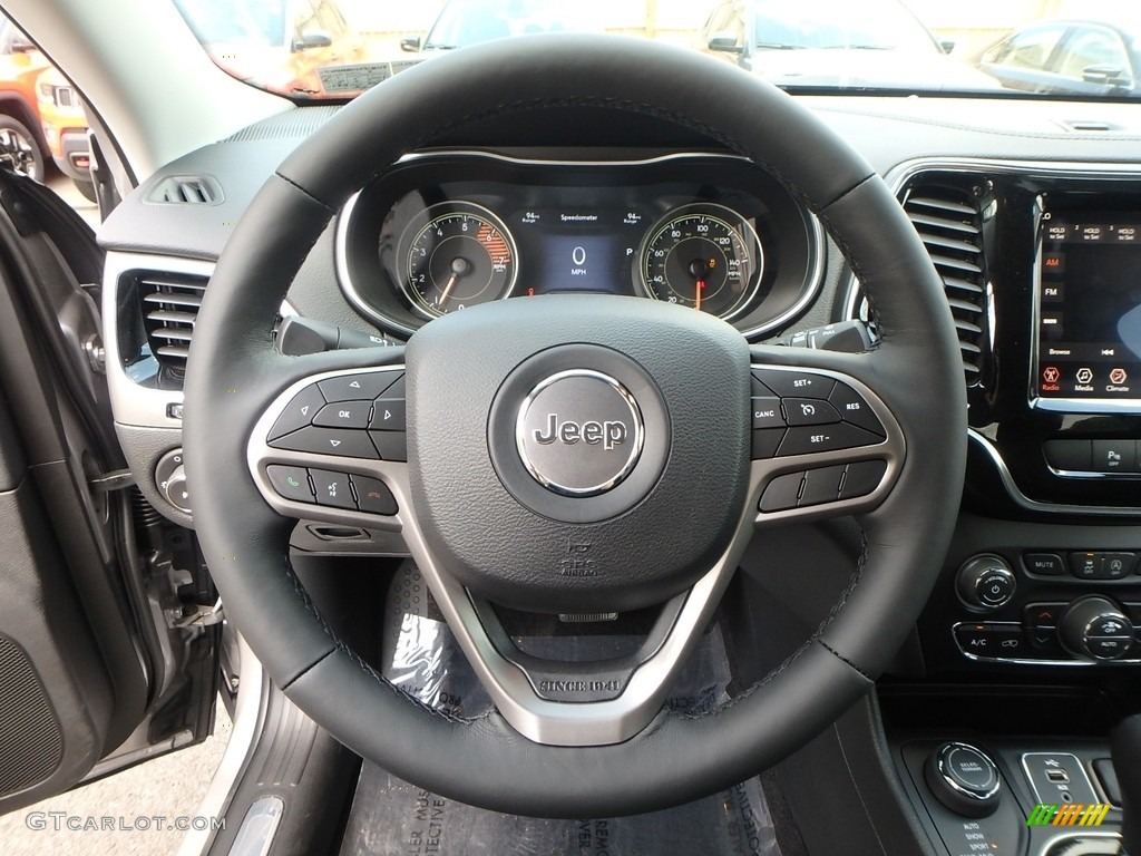 2019 Jeep Cherokee Limited 4x4 Black Steering Wheel Photo #127129036