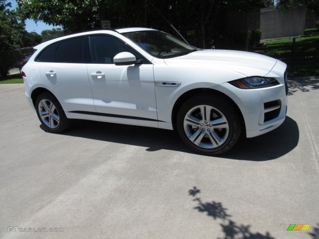 Fuji White 2018 Jaguar F-PACE 30t AWD R-Sport Exterior Photo #127129048